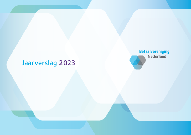 Cover van het Jaarverslag 2023 van Betaalvereniging Nederland.